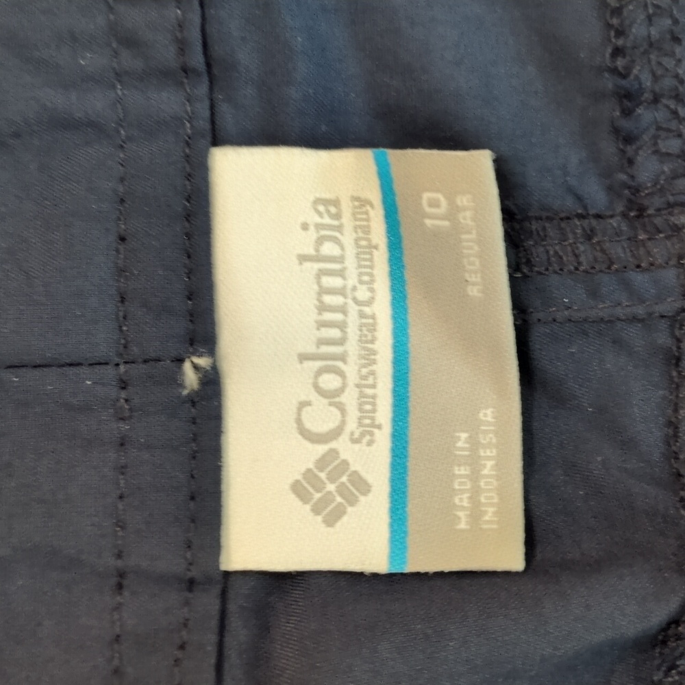 ❤️💙 Columbia PFG Navy Blue Cargo Pants Women's 10 Regular ❤️💙 - Picture 3 of 12